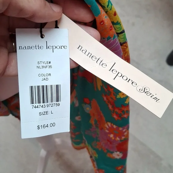 Nanette Lapore Sun dress NWTs Size LG - Picture 6 of 6